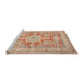 Sideview of Machine Washable Traditional Brown Rug, wshtr4690