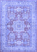 Medallion Blue Traditional Rug, tr4690blu