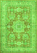 Medallion Green Traditional Rug, tr4690grn