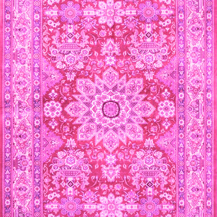 Medallion Pink Traditional Rug, tr4690pnk