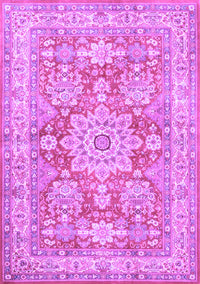 Medallion Purple Traditional Rug, tr4690pur