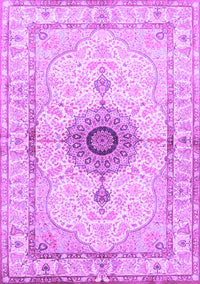 Medallion Purple Traditional Rug, tr4691pur