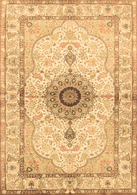 Medallion Brown Traditional Rug, tr4691brn