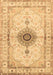 Medallion Brown Traditional Rug, tr4691brn