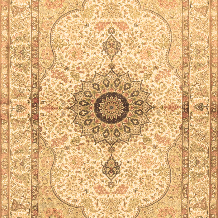 Medallion Brown Traditional Rug, tr4691brn