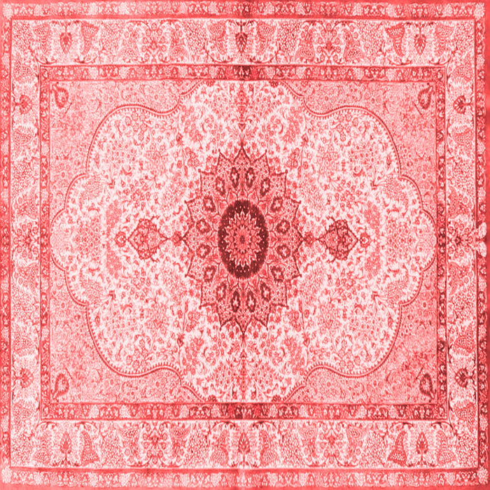 Medallion Red Traditional Rug, tr4691red
