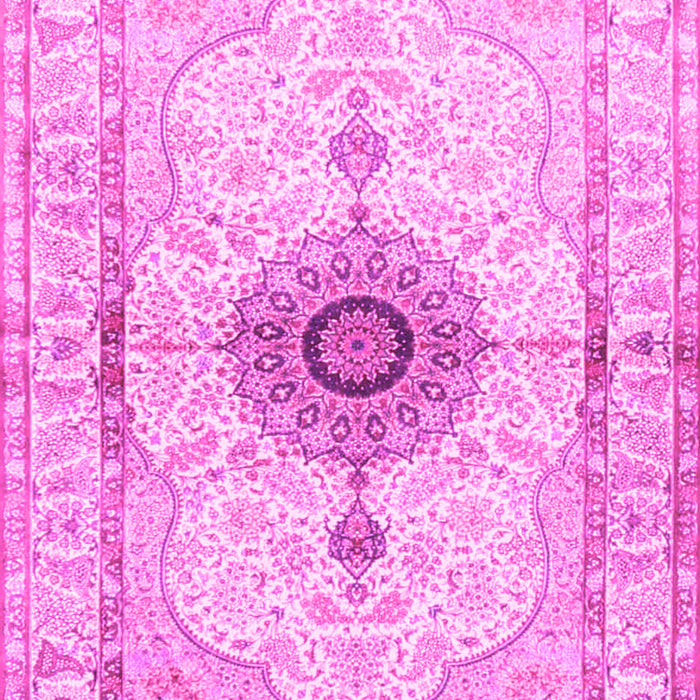 Medallion Pink Traditional Rug, tr4691pnk