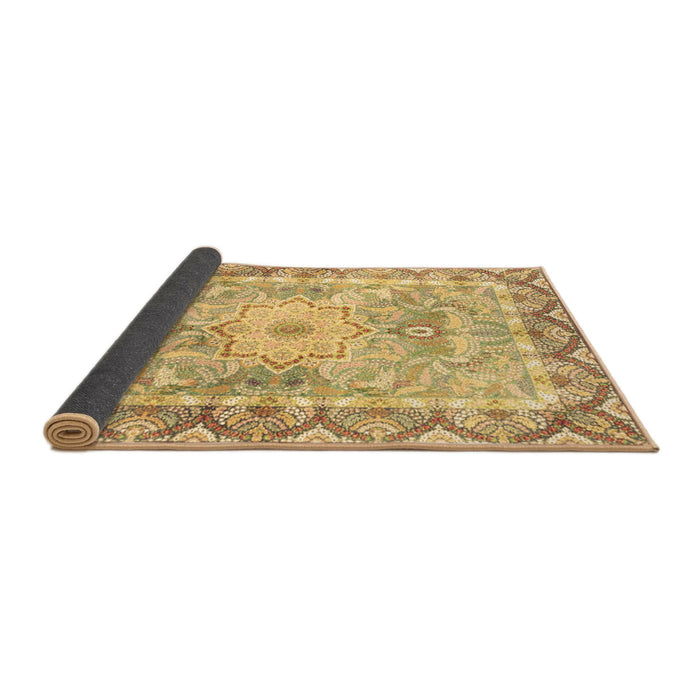 Sideview of Medallion Brown Traditional Rug, tr4692brn