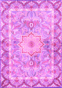 Medallion Pink Traditional Rug, tr4692pnk