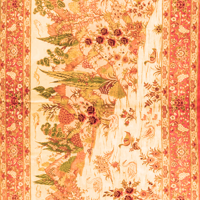 Animal Orange Traditional Rug, tr4693org