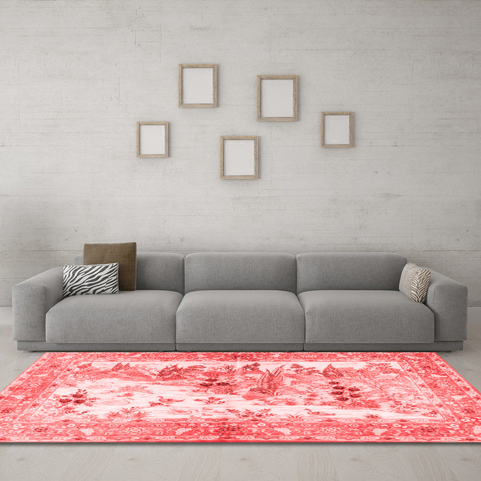 Traditional Red Washable Rugs