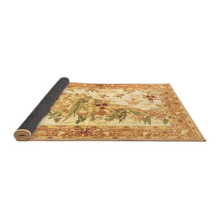 Sideview of Animal Brown Traditional Rug, tr4693brn