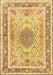 Medallion Brown Traditional Rug, tr4694brn