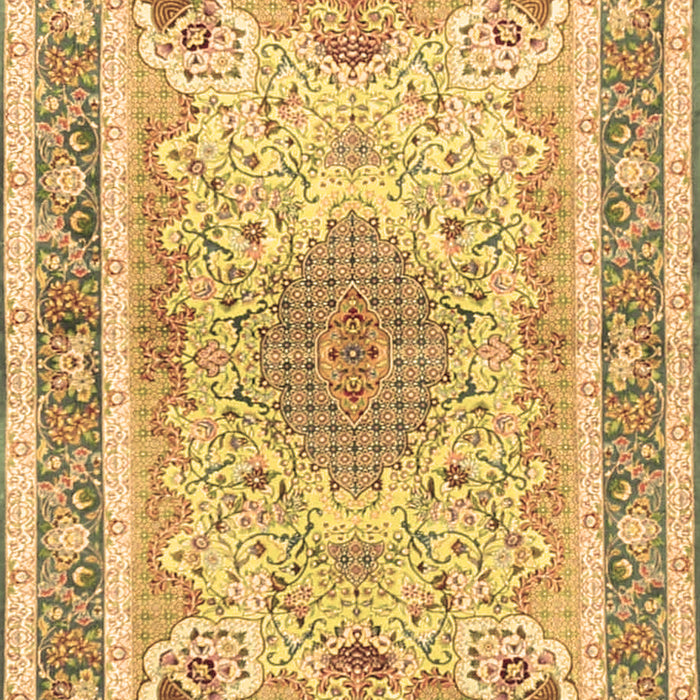 Medallion Brown Traditional Rug, tr4694brn