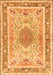 Medallion Orange Traditional Rug, tr4694org