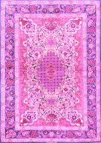 Medallion Pink Traditional Rug, tr4694pnk