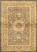 Medallion Brown Traditional Rug, tr4695brn