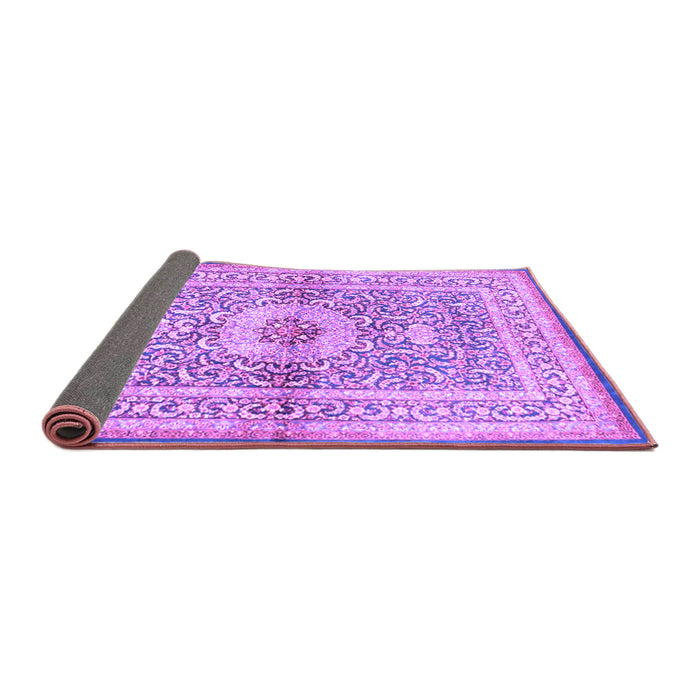 Sideview of Medallion Purple Traditional Rug, tr4695pur