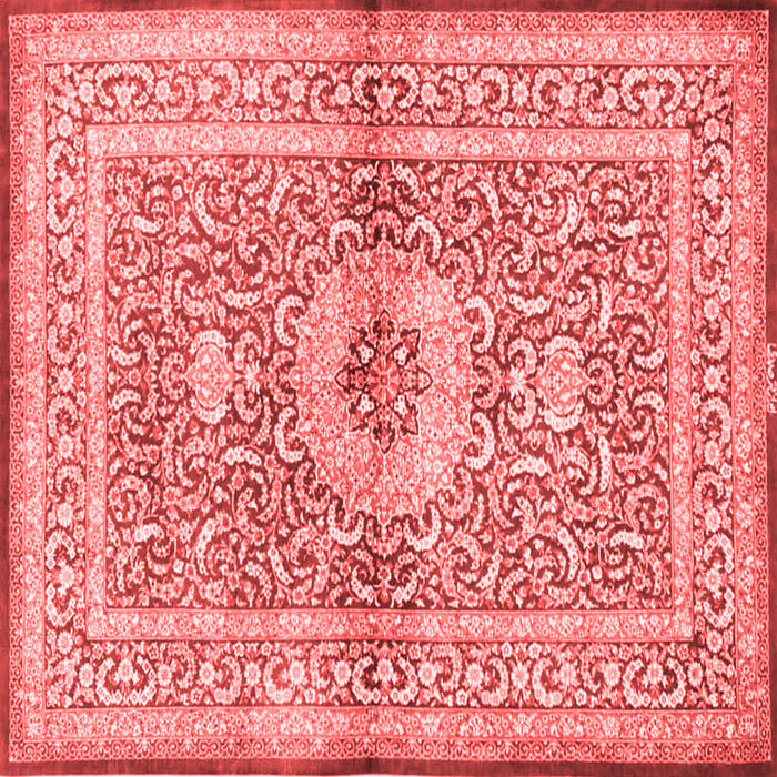 Medallion Red Traditional Rug, tr4695red