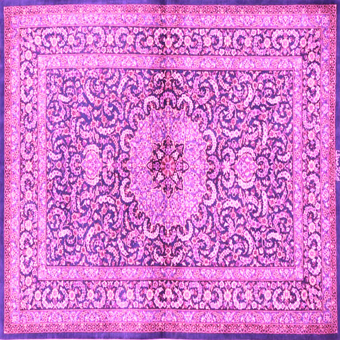 Square Medallion Pink Traditional Rug, tr4695pnk