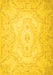 Machine Washable Persian Yellow Traditional Rug, wshtr4696yw