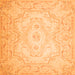 Serging Thickness of Persian Orange Traditional Rug, tr4696org