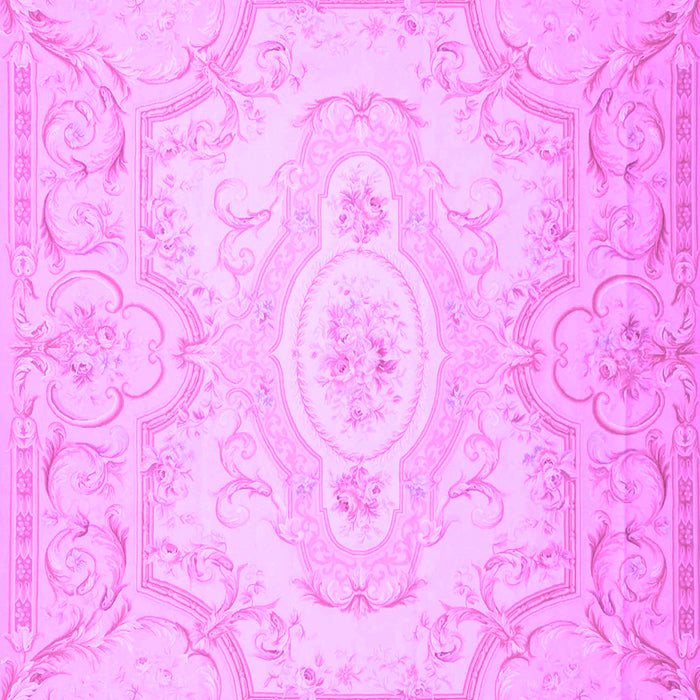 Machine Washable Persian Purple Traditional Area Rugs, wshtr4696pur