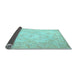 Sideview of Persian Light Blue Traditional Rug, tr4696lblu