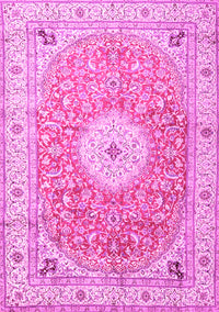 Medallion Pink Traditional Rug, tr4697pnk