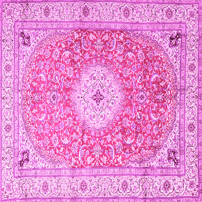 Square Medallion Pink Traditional Rug, tr4697pnk