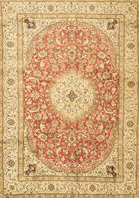 Medallion Brown Traditional Rug, tr4697brn