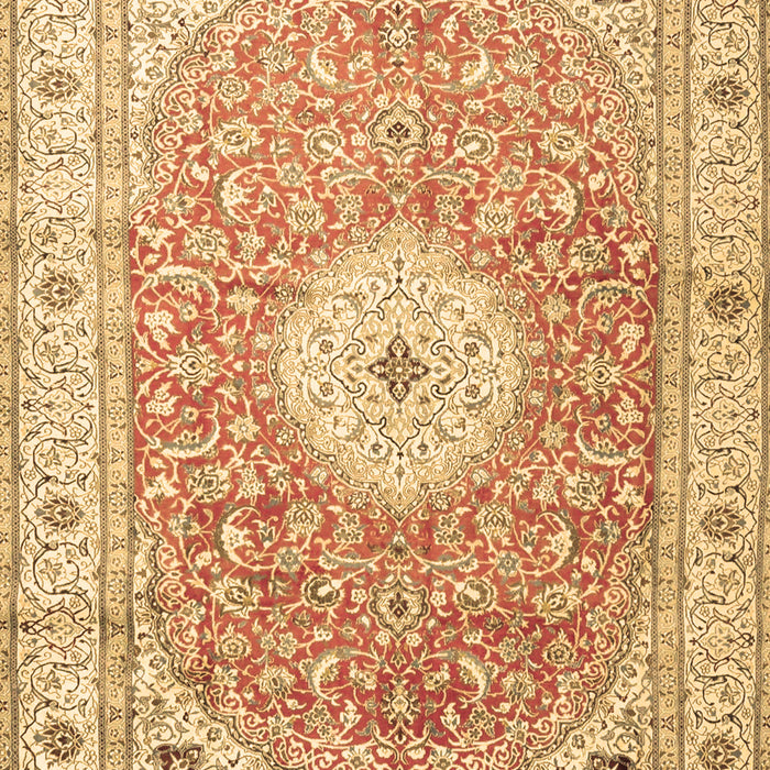 Medallion Brown Traditional Rug, tr4697brn