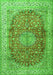 Oriental Green Traditional Rug, tr4698grn