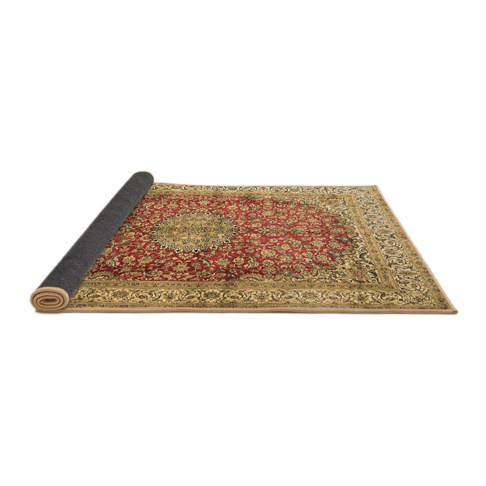Sideview of Oriental Brown Traditional Rug, tr4698brn