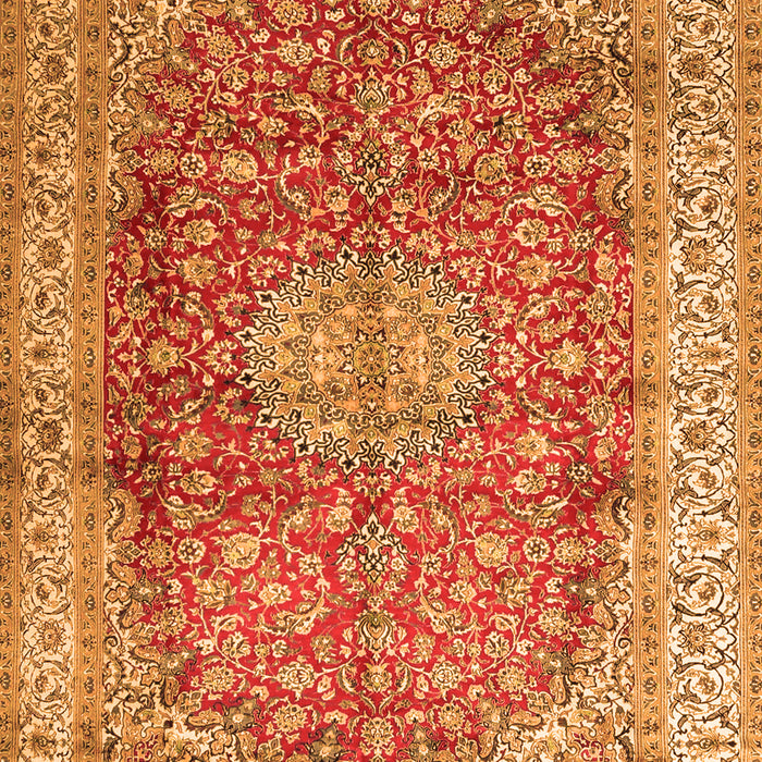 Oriental Orange Traditional Rug, tr4698org