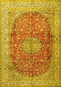 Oriental Yellow Traditional Rug, tr4698yw