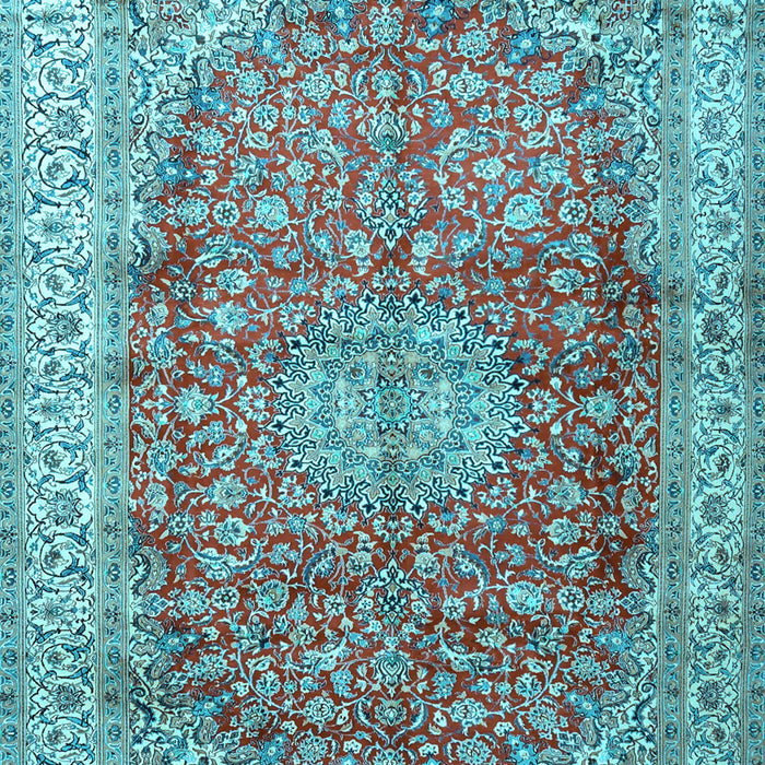 Oriental Light Blue Traditional Rug, tr4698lblu