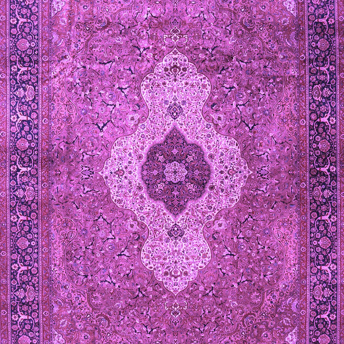 Medallion Purple Traditional Rug, tr4699pur