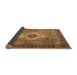 Sideview of Medallion Brown Traditional Rug, tr4699brn