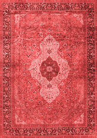 Medallion Red Traditional Rug, tr4699red