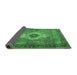 Sideview of Medallion Emerald Green Traditional Rug, tr4699emgrn