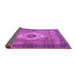 Sideview of Medallion Purple Traditional Rug, tr4699pur