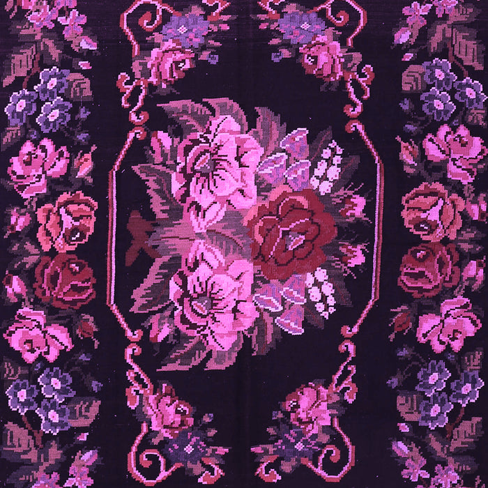 Medallion Purple French Rug, tr469pur