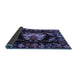 Sideview of Medallion Blue French Rug, tr469blu