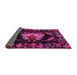 Sideview of Medallion Pink French Rug, tr469pnk