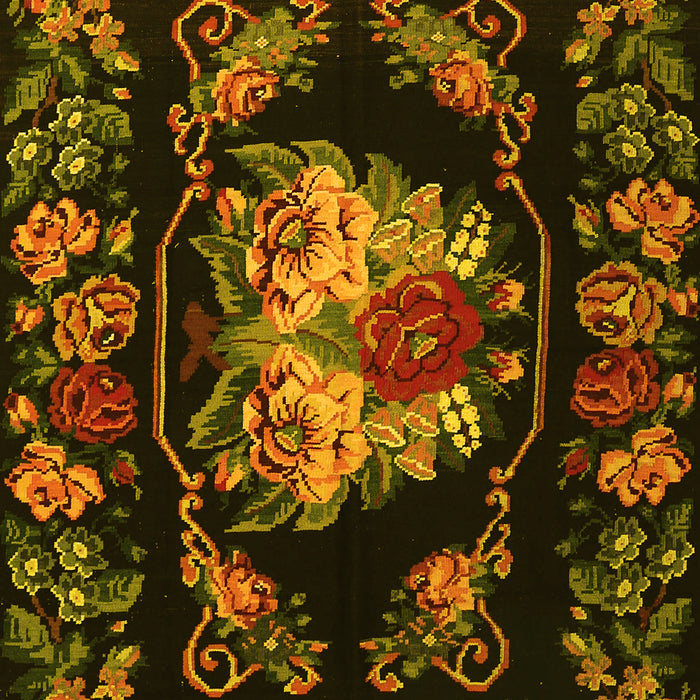 Medallion Yellow French Rug, tr469yw