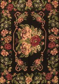 Medallion Brown French Rug, tr469brn