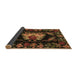 Sideview of Medallion Brown French Rug, tr469brn