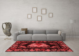 French Red Washable Rugs