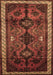 Machine Washable Persian Brown Traditional Rug, wshtr46brn